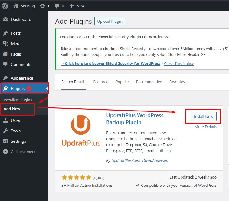 Backup Situs WordPress Kamu